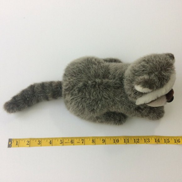 Douglas Cuddle Toys Raccoon Plush 10" Stuffed Animal Toy Realistic Laying Toy - Picture 9 of 9